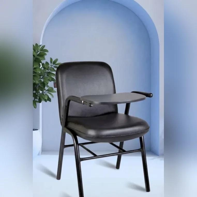 Sudam Atype leatherette training chair with writing pad