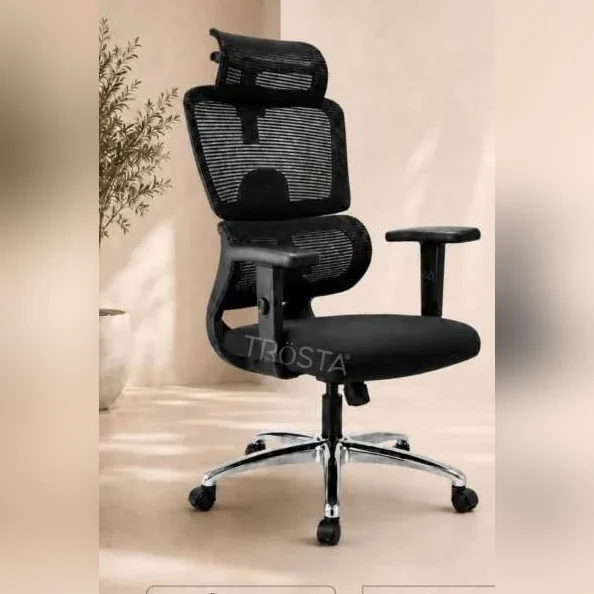 Sudam ErgoSpine high-back ergonomic mesh chair with headrest