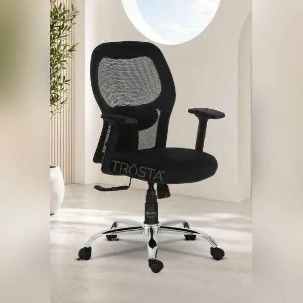 Sudam Oscar mid-back black mesh office chair