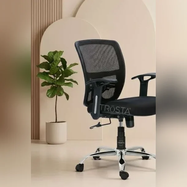 Sudam Strom compact black mesh computer chair